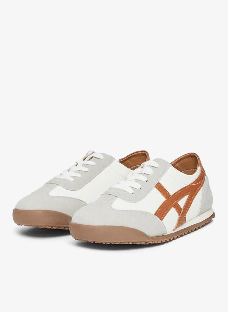 Styli Women Brown Retro-Style Sneakers